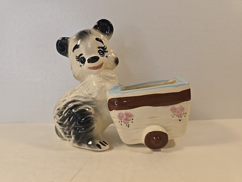 Vintage planter panda - vintage,