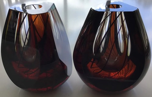 Rare pair murano style art - rare,