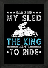 Sled King Snowmobile Gift