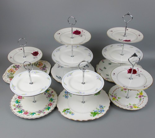 Vintage porcelain cake stands - vintage,