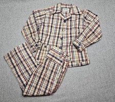 VINTAGE Billy The Kid Jacket Pants Set Boys Small Plaid Permanent Press 60s