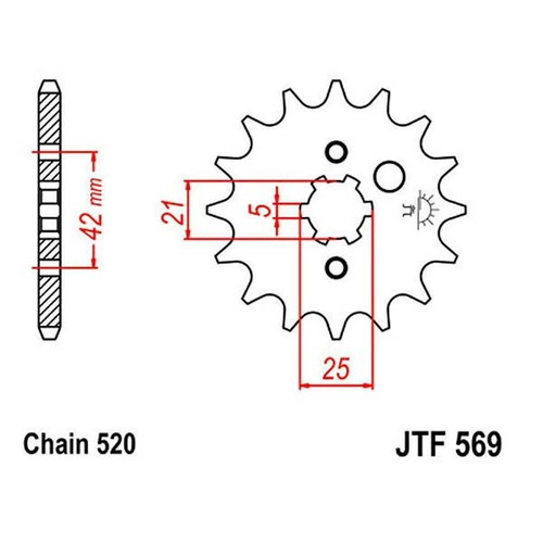 Sprocket z10 520 - 726.40.54, for