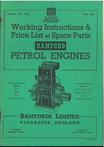 Bamfords petrol engine types - bamfords,