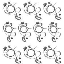 10 X MOTOROLA G SHAPE EARPIECE WITH  PTT MIC FOR 1 Pin DP1400 GP300 CP040 P110