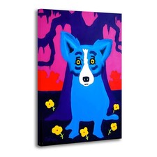 George Rodrigue Blue Dog-NEW ORLEANS,Home Decor Wall Art Canvas Print Painting