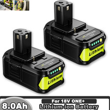 2X 8.0Ah Replacement For Ryobi One+ Plus P108 BPP-1815 BPP-1817 P107 18V Battery
