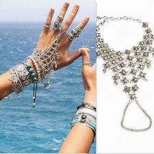 Boho Ethnic Silver Bracelet