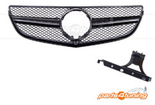 MERCEDES E CLASS W207 2013-2016 FRONT GRILLE AMG STYLE GLOSS BLACK 