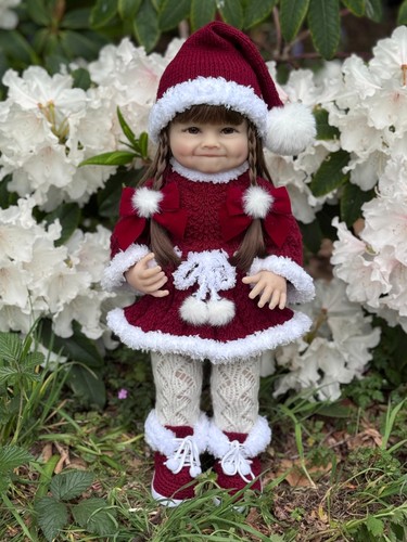 Christmas hand knitted outfit - christmas,