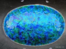 Archibald Knox Liberty & Co. Tudric Arts & Crafts pewter & enamelled dish, 0535