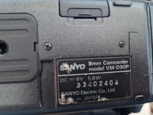 Sanyo d90p 8mm handheld - sanyo, vm-d90p