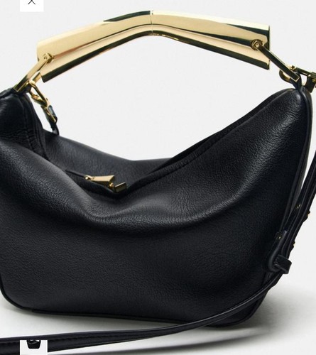 Zara black mini bucket - zara,