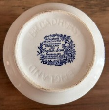 Broadhurst Ironstone English Scene Blue & White Sugar Bowl
