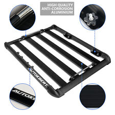 Universal 50x37.8x3.54" Aluminum Roof Rack Top Cargo Carrier Luggage Basket 2025