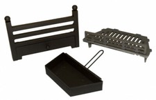 Fret Set Fire Grate with Ash Pan Fire Grate Fireplace Fire Basket Fire Accessory