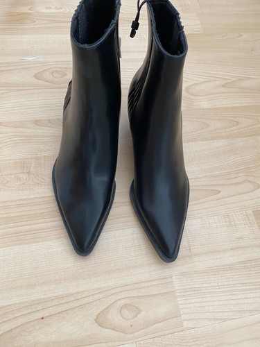 Zara black faux - black, leather