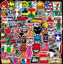 100X Top Brand Logo Hip Hop Graffiti Sticker Bomb Skate Stickers Car Decal Gifts
