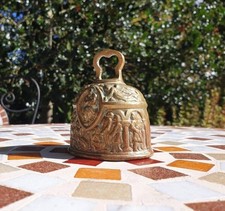 Antique Brass Ornate Sanctuary Bell , gift idea, birthday gift, Christmas bell, 