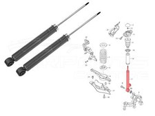 FOR SEAT LEON 06-12  PETROL & DIESEL TDI REAR SHOCK ABSORBERS GAS PAIR MEYLE 