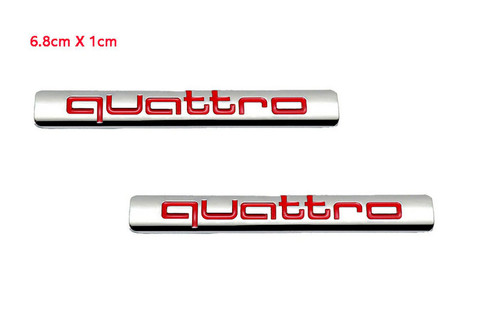 Audi quattro silver red - 2x,