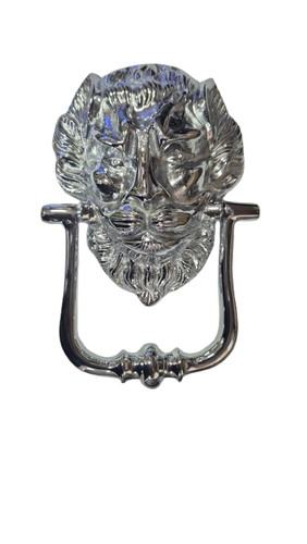 Lion door knocker polished - door,