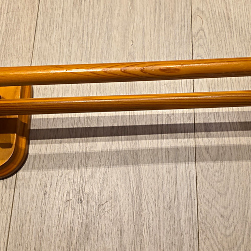 Wall mounted wooden towel - wall-mounted,