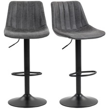 HOMCOM Bar Stools Set of 2