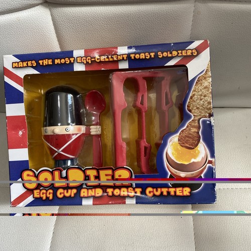 Vintage soldier egg cup and - soldier,