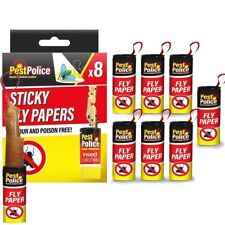 Fly Catcher Insect Trap Killer Bug Flies Wasp Sticky Paper Strong Glue Roll