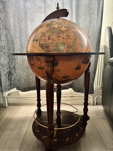 Wood globe drink - drink, cabinet