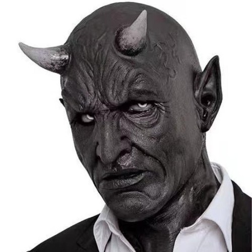 Black horned devil halloween - horned,