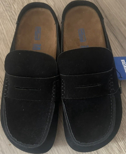 Birkenstock naples black - naples, suede
