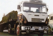 COL PHOTO: HOLT LANE TRANSPORT (PRESCOT) SEDDON ATKINSONA RTIC FLAT TRAILER