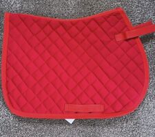 MINI SHETLAND/STANDARD SHETLAND SADDLE CLOTH RED COTTON DIAMOND QUILTED