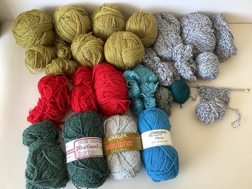 Pure wool job lot - lot/bundle, 815g