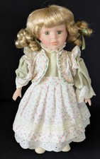Porcelain Doll "Sophie" The Leonardo Collection Complete With Stand