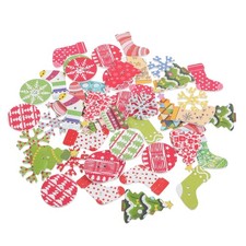  50 Pcs Decorative Buttons Embellishments Mixed Sewing for Crafts