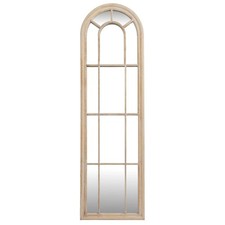 Washed Wood Tall Arched Window