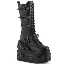Pleaser Demonia 5 1/2" Pf Lace-Up Mid-Calf Boots Side Zip Adult Women Swing/327