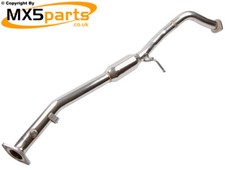 MX5 Stainless Steel Centre Exhaust Mid Pipe Section Mazda MX-5 Mk2.5 2000>2005