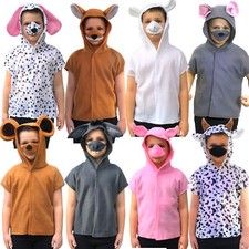  Animal Farm World Book Day Halloween Kids Cute Zoo Outfit Fox Child Dog Costume