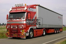 Truck Photo Volvo FH16 Tarpaulin Semi Truck Netherlands Red WEEDA TRANSPORT HOLLA #i2bx