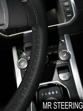 FOR MERCEDES C CLASS W202 93-00 TRUE LEATHER STEERING WHEEL COVER DOUBLE STITCH