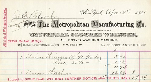 The metropolitan manufacturing - the,
