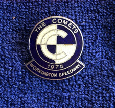 Speedway badge Workington 1975