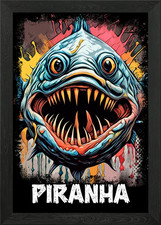 Piranha Monster Fish Art