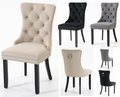 Velvet dining chair - velvet,
