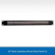 1U 19" Brush Panel Metal Cable