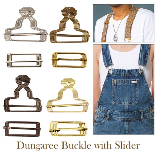40mm metal dungaree buckles - dungaree,