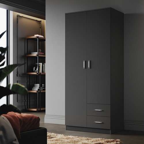 Black door drawer - 2, wardrobe